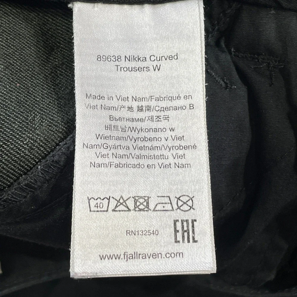 Fjallraven Nikka Curved Trousers Pants Womens 29 G 1000 Hiking Camping Light